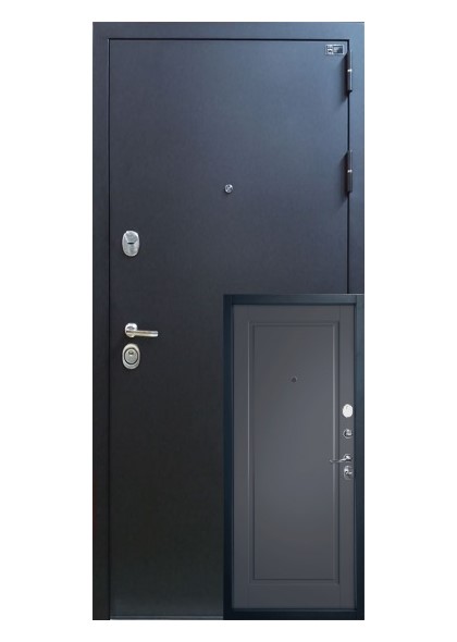 Входная дверь Эксперт Про 3К (гланта оникс), Boucle Black / Glanta Onyx