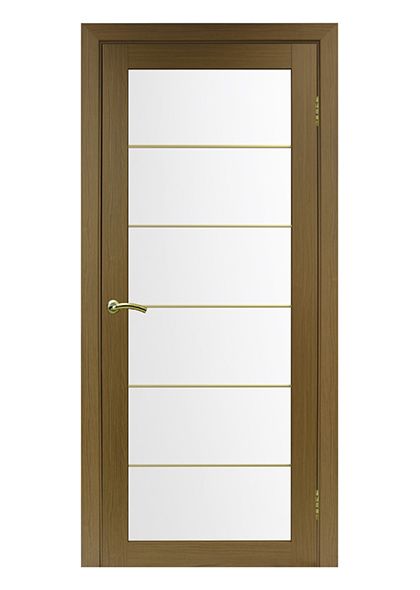 Дверь остекленная 501.2 АСС, Орех классический, Золото