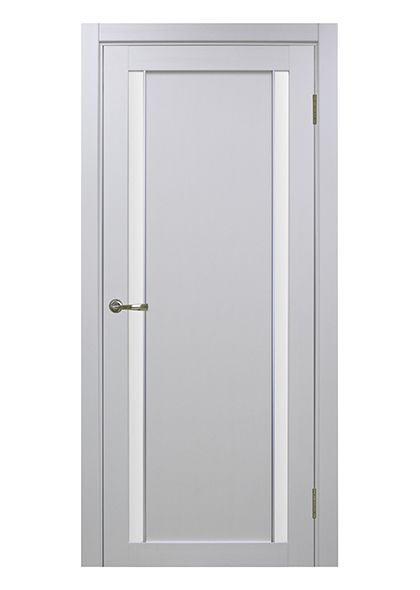 Дверь остекленная 522.212 АПС, Белый монохром, Хром 