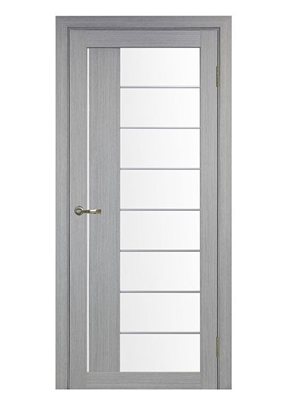 Дверь остекленная 524 АСС, Дуб серый, Хром