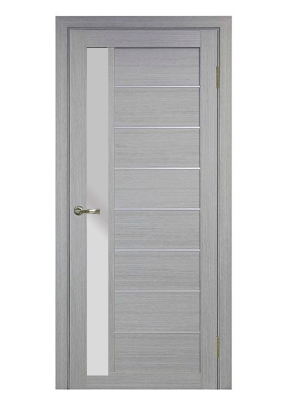 Дверь остекленная 554 АПП, Дуб серый, Хром