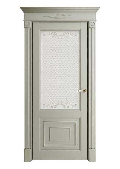 Дверь межкомнатная остекленная Florence 62002, UB Серена светло-серый