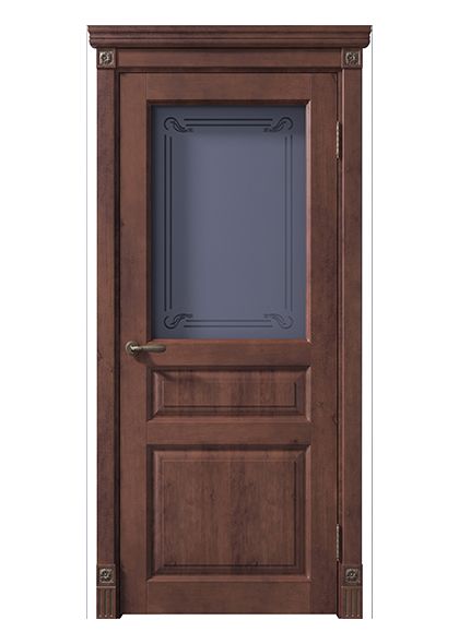 Межкомнатная дверь из массива Уинстон ДО, Бреннерский орех